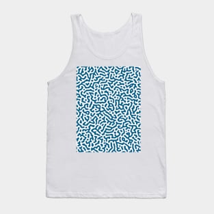 Blue Pattern Tank Top